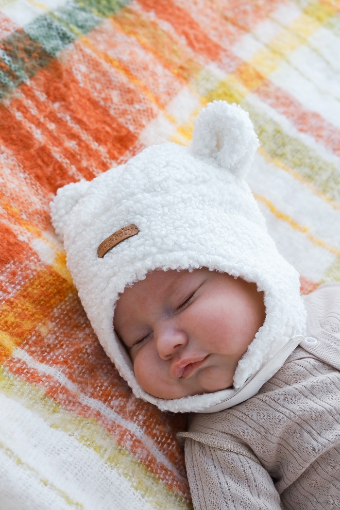 Хутряна шапка Baloo Молочний MagBaby 0