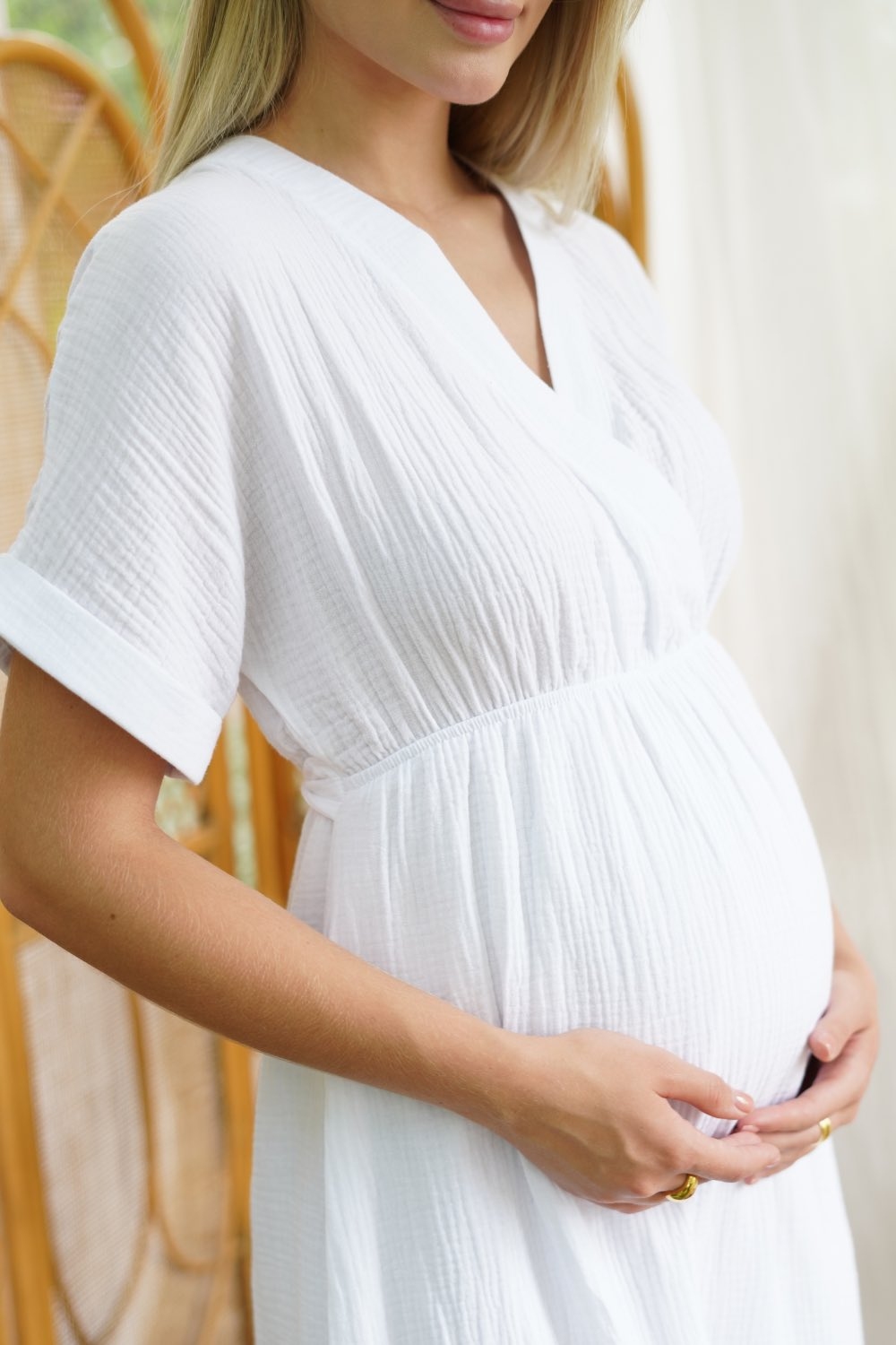 Сукня для вагітних та годучих мам Біла 0