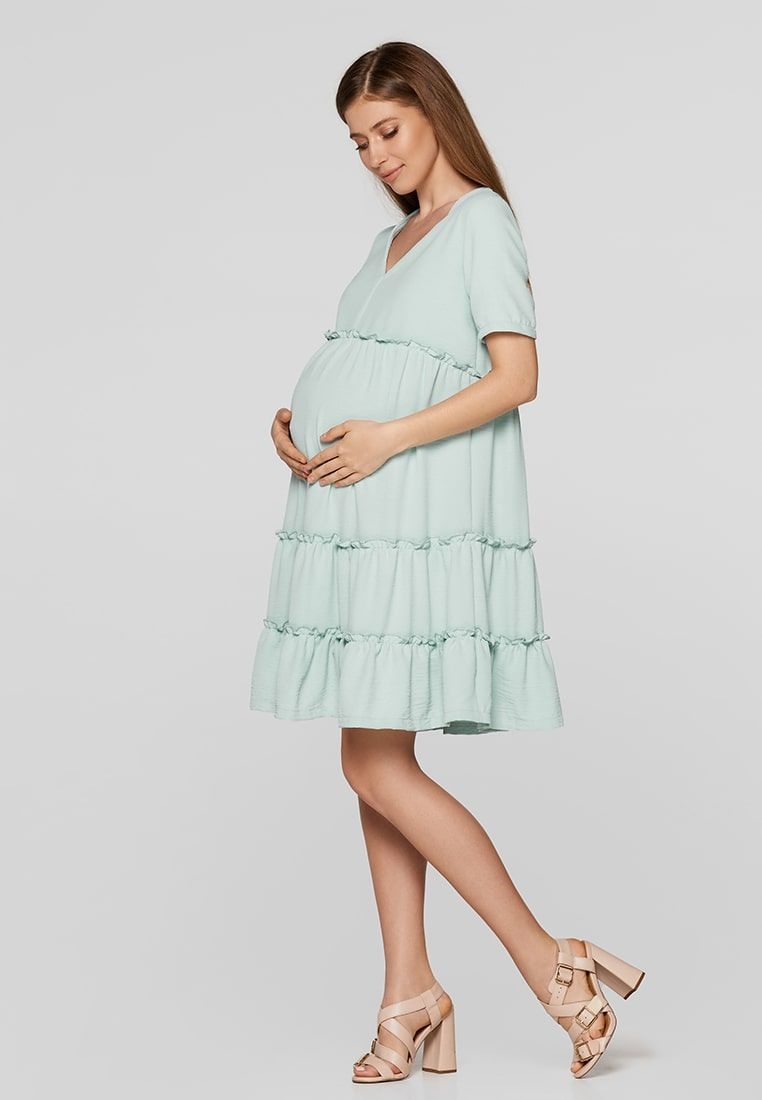 Летнее платье для беременных Madagascar Мятный 0