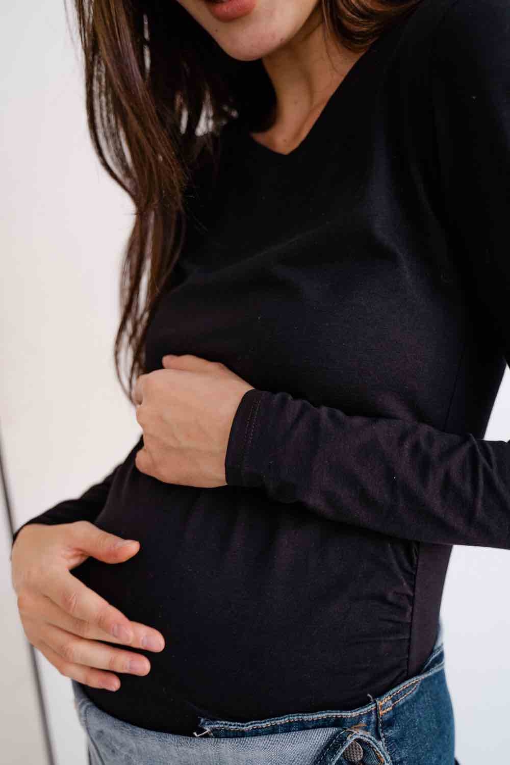 Джемпер для беременных, будущих мам Черный янтарь 0