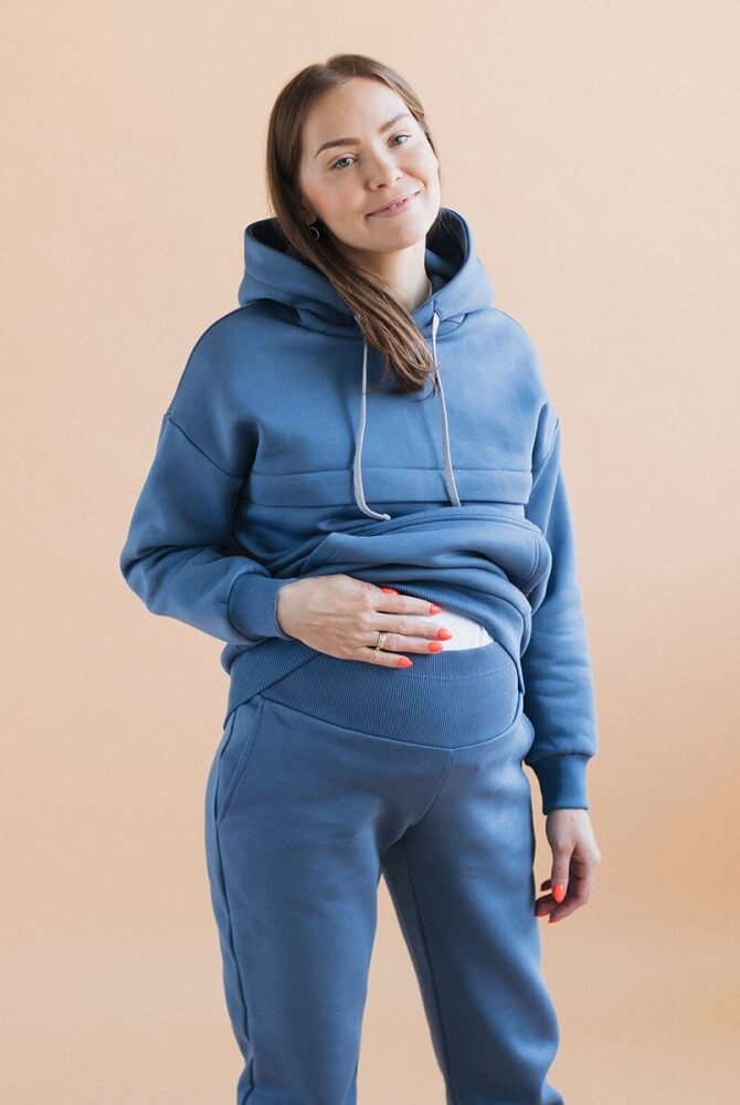 Спортивные штаны для беременных Джинс (утепленные) 0