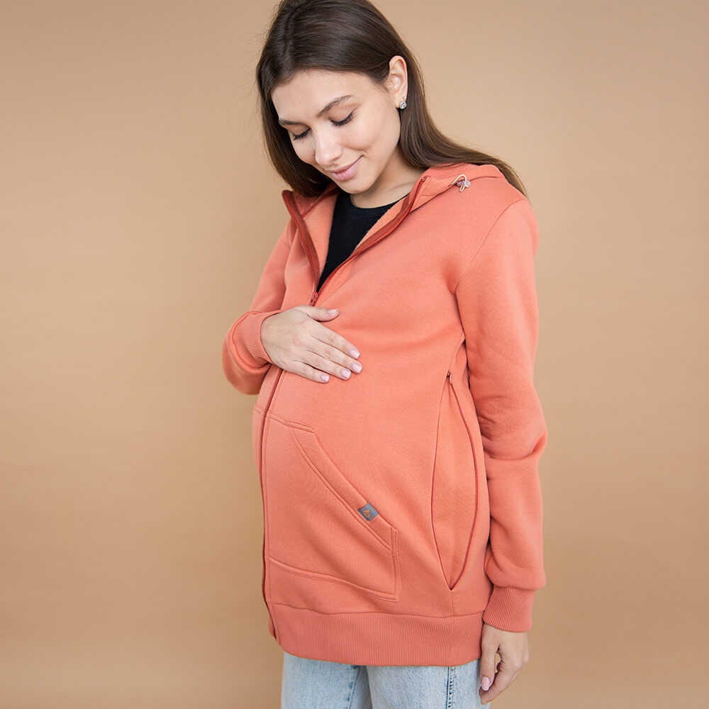 Худі для вагітних зі вставкою для дитини - Папая Love&Carry 0