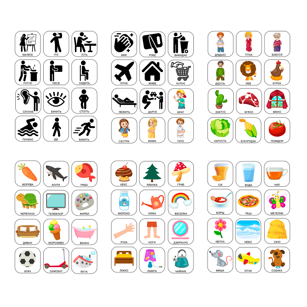 Фразовий конструктор “Перші речення” 120 карток LipoLand 0