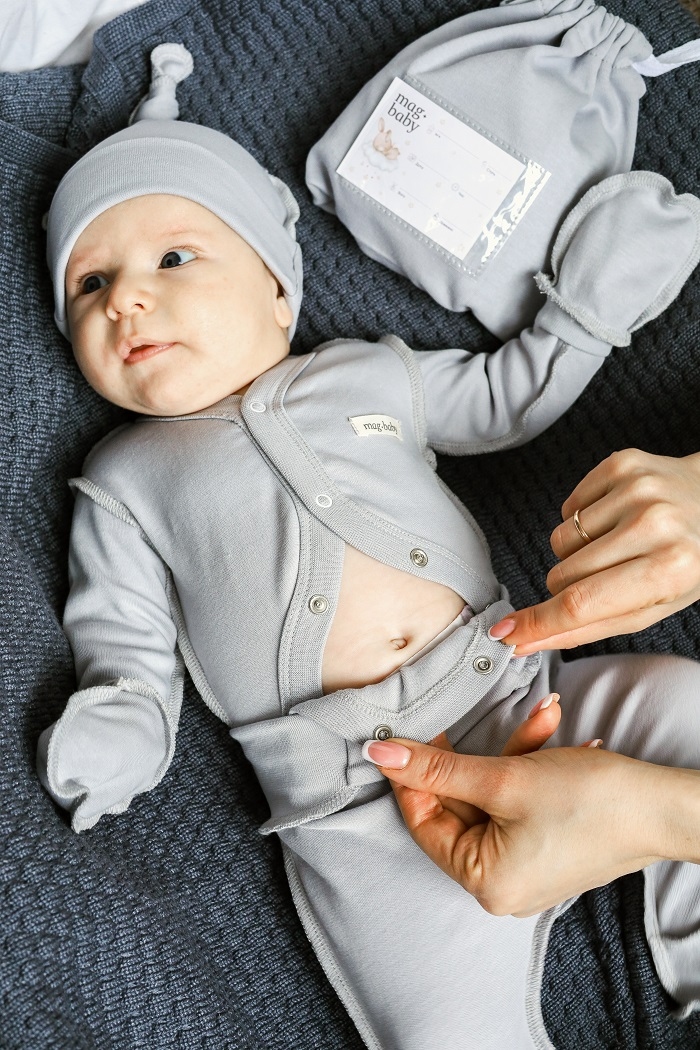 Комплект в роддом Leon Серый MagBaby 0