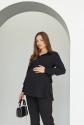 Блуза для вагітних і годуючих Venice Чорний Lullababe 5