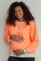 Джемпер для беременных, будущих мам Оранжево-серый 2