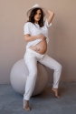 Штани для вагітних, майбутніх мам Ванільний крем 2