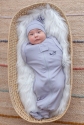 Безразмерная пеленка на молнии с шапочкой Каспер Енот MagBaby 4
