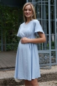 Платье для беременных и кормящих мам Голубое 5
