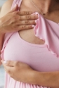 Комплект (ночная рубашка и халат) для беременных и кормящих Melanie Розовый 5