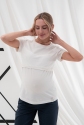 Футболка для беременных и кормящих Margo Молочный Yula Mama 2