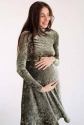Платье для беременных, будущих мам Темно-зеленое 4226126 4