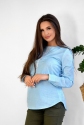 Блуза для вагітних, майбутніх мам Небесно-блакитна 3