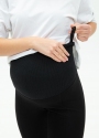 Демісезонні штани-лосини для вагітних Orlando Чорний Lullababe 3