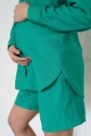 Лляний костюм для вагітних Зелений 5