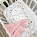 Кокон Baby Design Бабочка розово-мятная 1