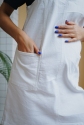 Сарафан жіночий з джинсової тканини для вагітних, майбутніх мам Білий 2