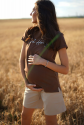 Шорты для беременных, будущих мам будут теплыми песочными 2