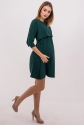 Платье для беременных, будущих мам Темно-зеленое 4
