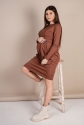 Платье для беременных Коричневое 4209001 3