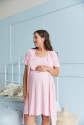 Комплект (ночная рубашка и халат) для беременных и кормящих Melanie Розовый 2