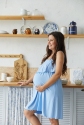Ночная рубашка для беременных и кормящих Amelie Голубой 4