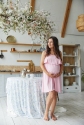 Нічна сорочка для вагітних і годуючих Amelie Рожевий 4