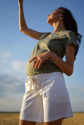 Шорти для вагітних, майбутніх мам To Be цветочно-Білий 1