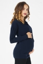 Джемпер для беременных, будущих мам Темно-синий 2