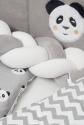 Постельный комплект 7 эл Twins Panda серый 0