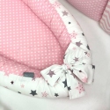 Кокон Baby Design Stars серо-розовый 2