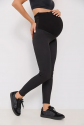 Теплі лосини в рубчик для вагітних Regina - Чорний Lullababe  1