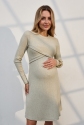 Сукня для вагітних та годуючих Lively Пудра Yula Mama 4