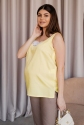 Майка для беременных, будущих мам Желтая 2