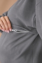 Теплий домашній костюм для вагітних та годуючих Litta Сірий Yula Mama 7