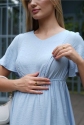 Платье для беременных и кормящих мам Голубое 2