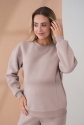 Теплий костюм для вагітних та годуючих Urban Пудрово-бежевий Yula Mama 10