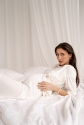 Халат для беременных, будущих мам Кремовый Халат 5