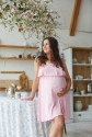 Комплект (ночная рубашка и халат) для беременных и кормящих Melanie Розовый 4