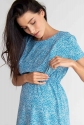Сукня для вагітних та годучих мам Блакитна принт 2