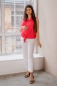 Блуза (рубашка) для беременных, будущих мам Малиновая 3