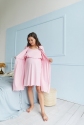 Комплект (ночная рубашка и халат) для беременных и кормящих Melanie Розовый 3