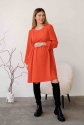 Платье для беременных, будущих мам Оранжевое 3