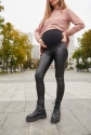 Утепленные кожаные лосины для беременных Koln Черный Lullababe 2