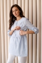 Блуза для беременных Голубая 5