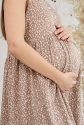 Літня сукня для вагітних у квітку Sofia Бежевий 4
