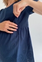 Блуза для беременных, будущих мам Темно-синяя 6