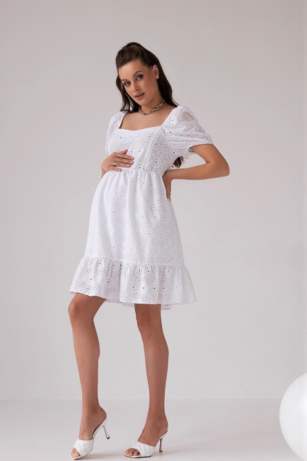 Платье для беременных и кормящих 2168 1618 Белый Dianora