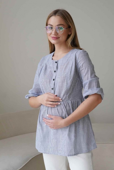 Блуза для беременных Серая