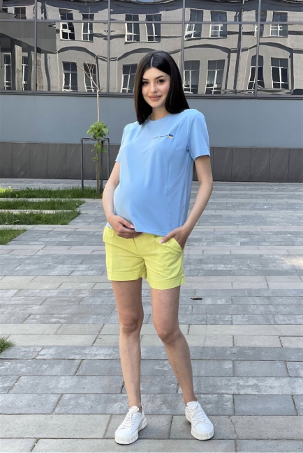 Шорти для вагітних 1430 1632 Жовтий Dianora 